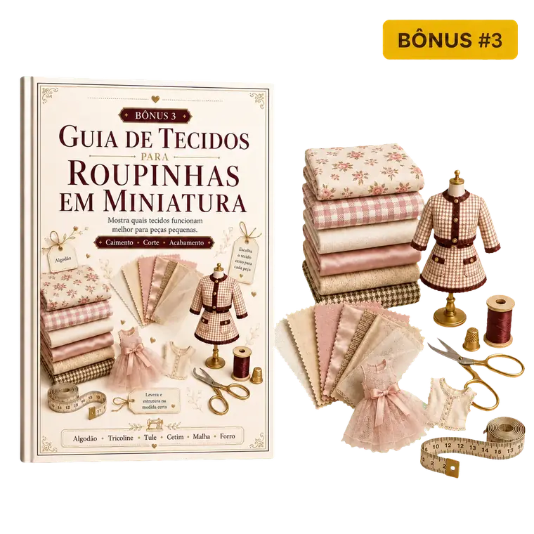 Imagem do b&ocirc;nus Guia de Tecidos para Roupinhas em Miniatura